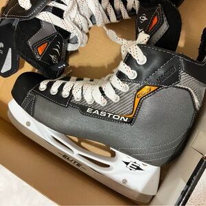 Easton Men's Black and Gray Ice Hockey Skates